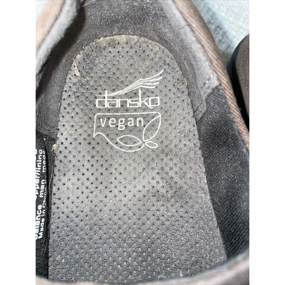 Dansko Vegan Women’s Nursing Shoes Size 38 U.S. 7 M Brown Fabric Hospital Clinic